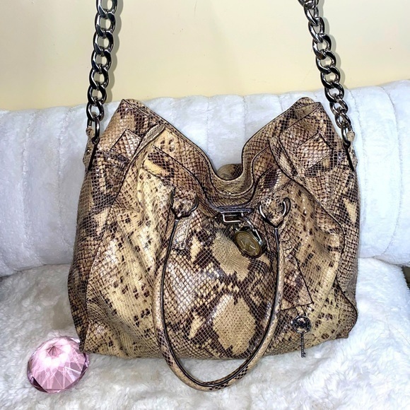 Michael Kors snake print Large Tote Hamilton - Picture 1 of 15